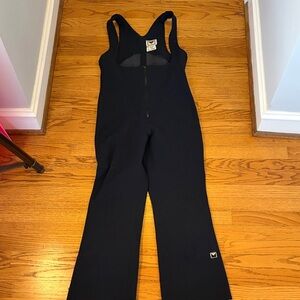 Women's Black Vintage Obermeyer Wool Snow Bibs